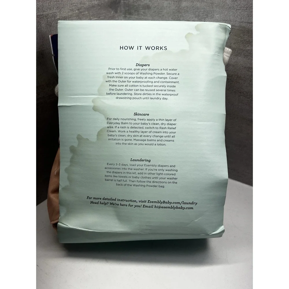 Esembly Size 1 Cloth Diapering Try It Kit Cover And 3 Inserts